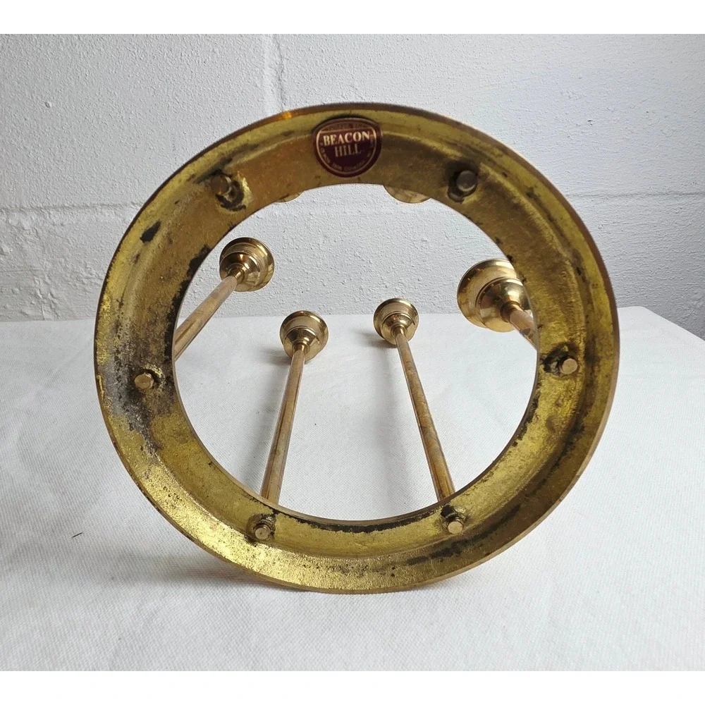 Beacon Hill Vintage Brass 6-Light Crescendo Taper Candle Holder